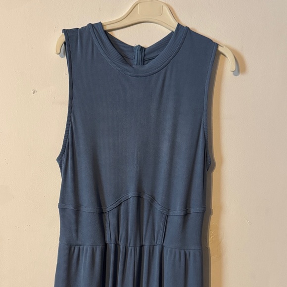 Cider Ribbed Blue Jump Suit - Picture 3 of 3